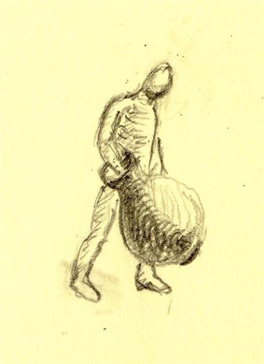 Man en kruik